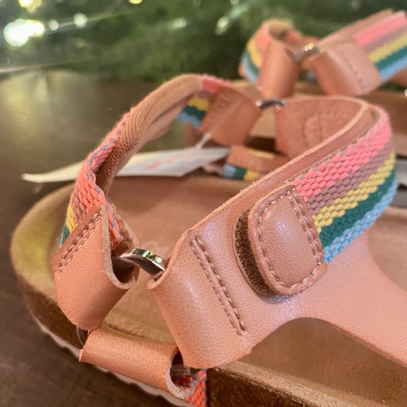 Cat & Jack’s (Target) Girls’ Sandals Brand New! Tan & Multicolored Size 5! - Picture 9 of 10